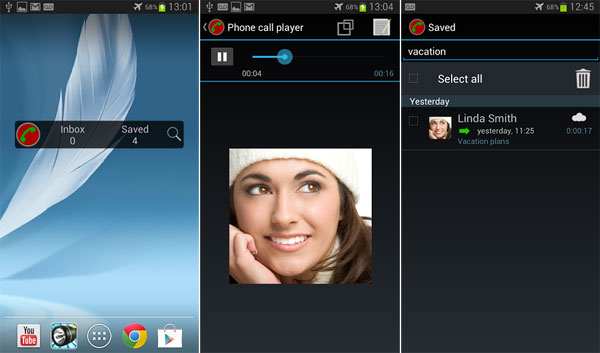how to record a call in Samsung using Automatic Call Recorder