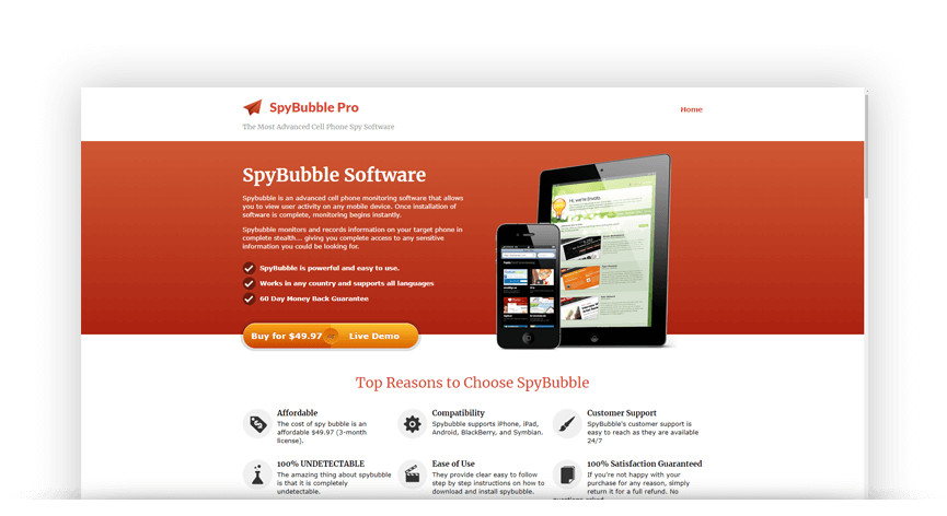 Spywares for iPhone - SpyBubble Spywares for iPhone - SpyBubble