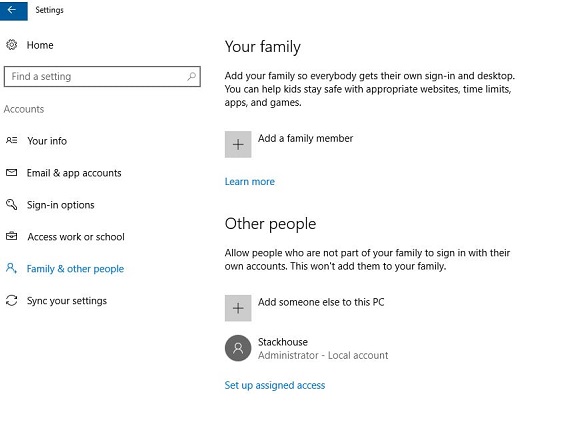 Windows 10 Parental Controls