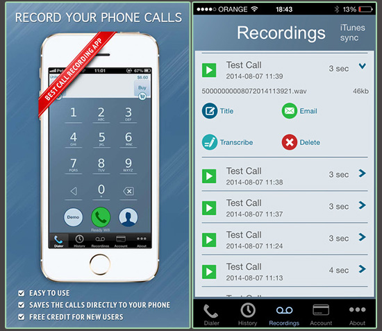 record calls on iphone